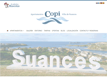 Tablet Screenshot of apartamentoscopivilladesuances.com